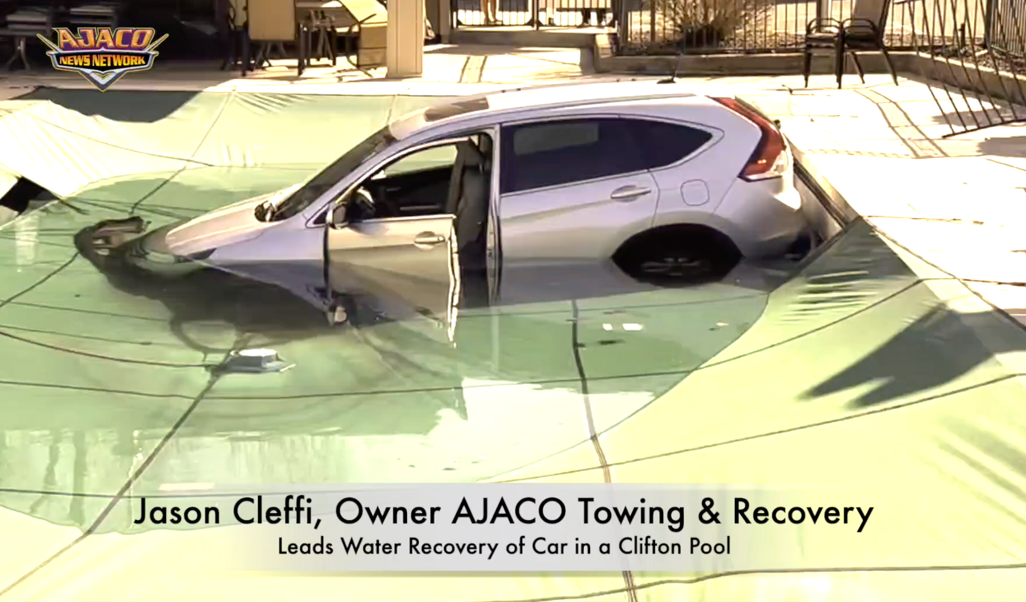 AJACO's Jason Cleffi Leads Rescue of Car in A Clifton Swimming Pool